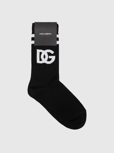 Шкарпетки з візерунком DG Dolce&gabbana чорні