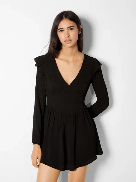 Bershka Ruha fekete