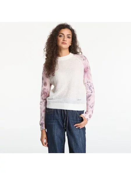 Пуловер Desigual Fancybotanic Pullover White L бяло