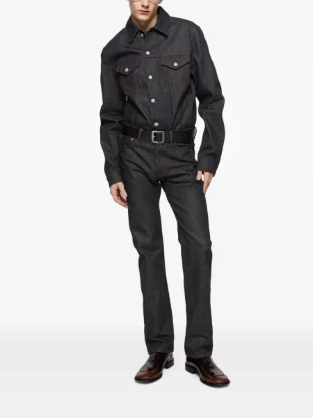 Blugi drepți Acne Studios albastru