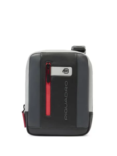 Чанта за през рамо Piquadro сиво