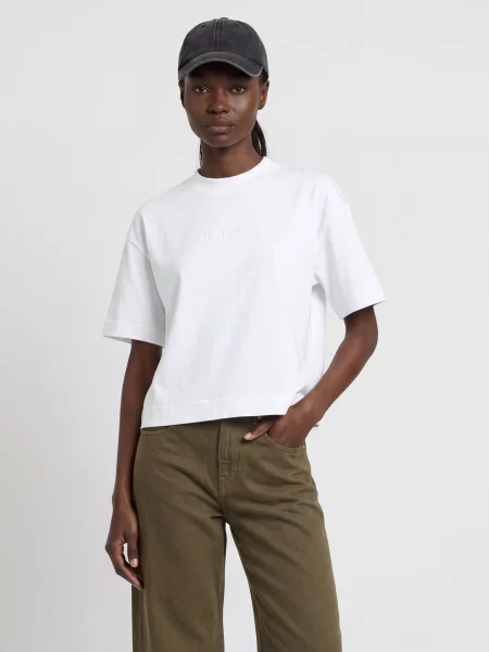 Nike Oversized Tričko Sportswear bílá