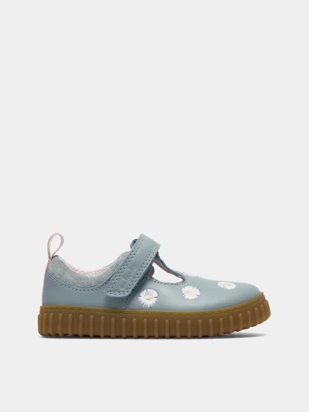 Детские туфли Clarks синие