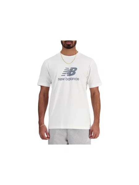 Športové tričko New Balance s autogramom biela