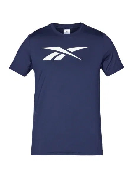 Reebok Tricou funcțional Jimmy Vector bleumarin alb