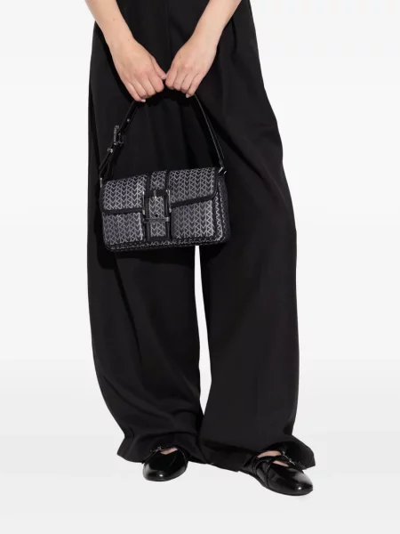 Papuci tip mules Michael Michael Kors din piele chunky cu imagine negru