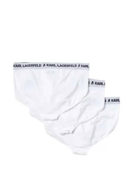 Chiloți multipac Karl Lagerfeld cu autograf alb
