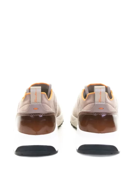 Sneakerși Santoni tricotate maro