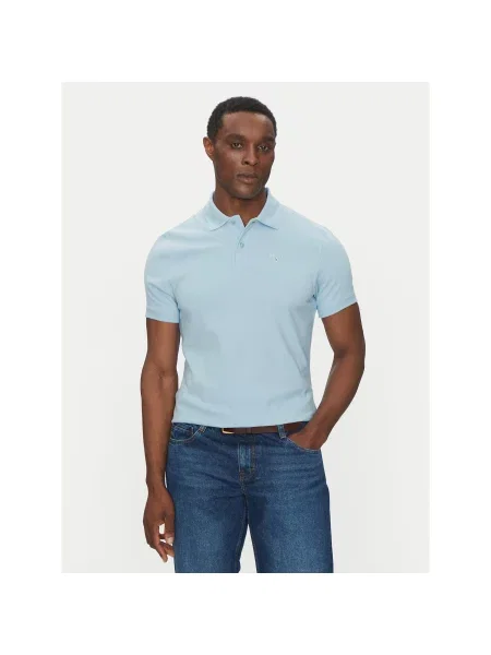 Barbour Polo majica Original Sports Svetlo Tailored Fit modra