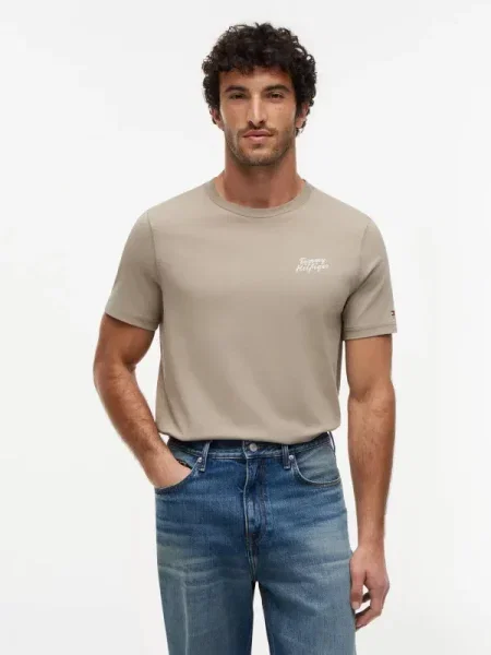 Tommy Hilfiger Tricou PALM PHOTO bej