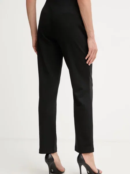 Calvin Klein spodnie z wiskozą czarne