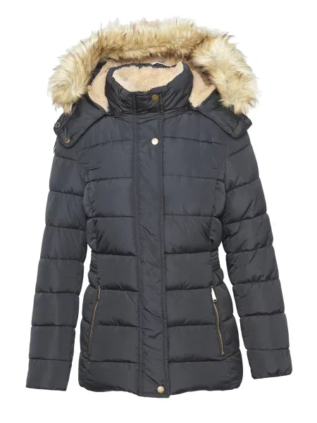 KOROSHI Geacă de iarnă bej negru