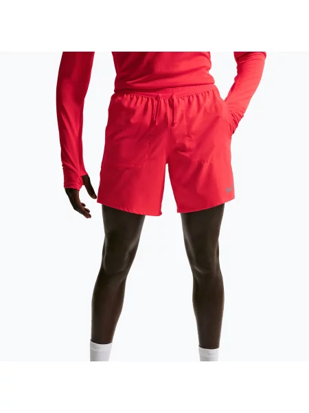 Férfi rövidnadrág Nike Stride Dri-Fit Brief-Lined 7" light crimson. Méret: S piros