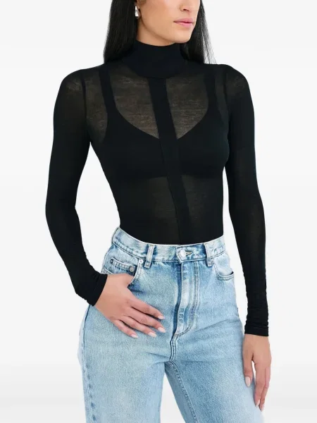 Top Marcella lung negru