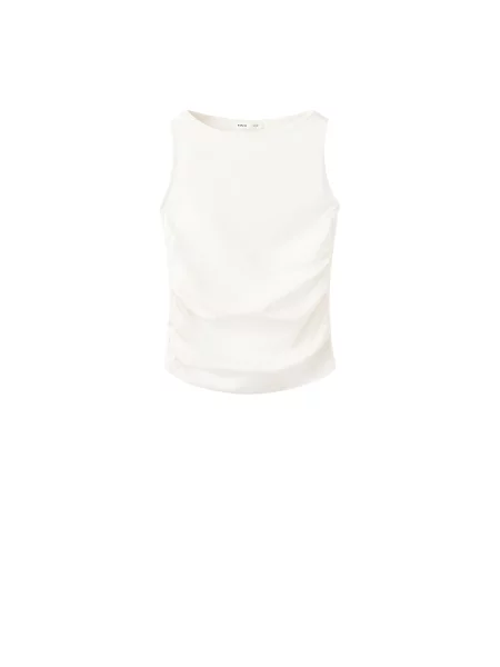 MANGO Top LENA murdar alb