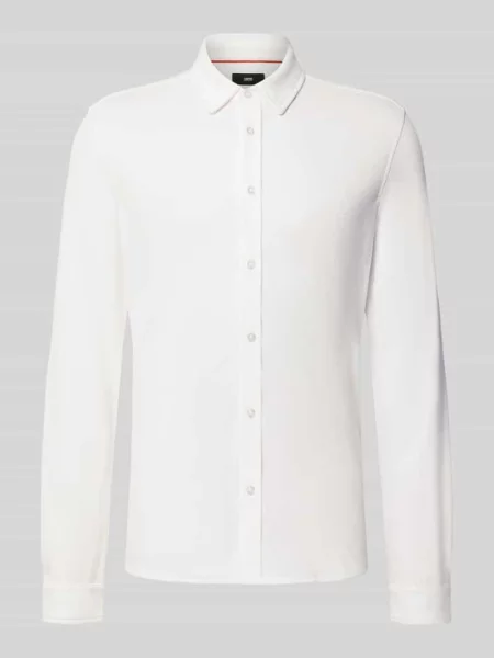 Koszula o kroju slim fit biznes z mieszanka bawełny Cinque biała