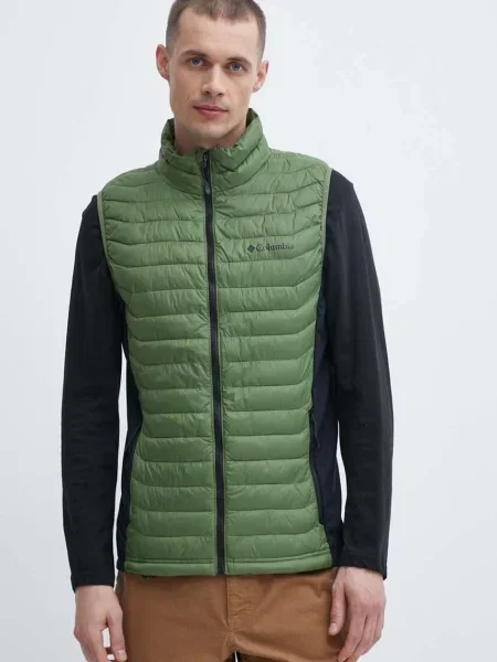 Спортен елек Columbia Powder Pass преходен модел зелено