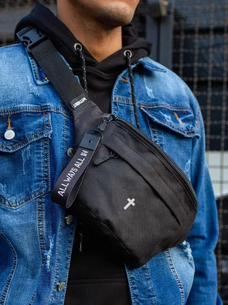 Поясная сумка Without черная