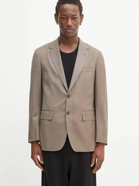 Wacko Maria geacă de lână SINGLE BREASTED JACKET bej