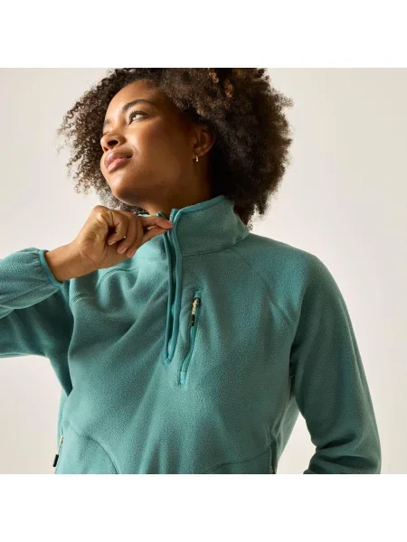 Polarowy polar lekki Frankie Zip zielona