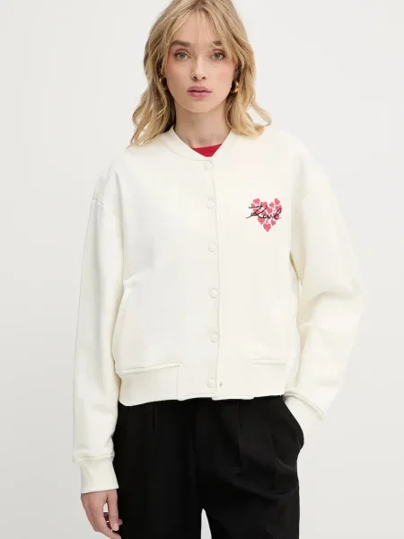 Karl Lagerfeld bluza z aplikacją beżowy