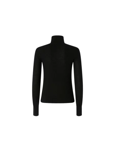 Sweter z golfem Pinko wełniany do golfa czarny