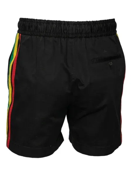 Pruhované kraťasy Palm Angels černé