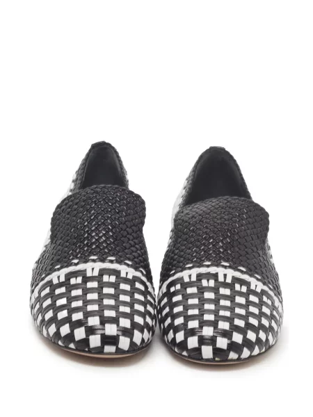 Bőr loafer Stuart Weitzman fekete