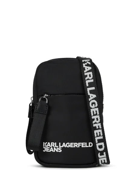 KARL LAGERFELD JEANS Τσάντα ώμου μαύρο λευκό