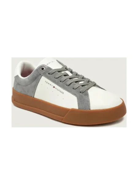 Tommy Hilfiger Sneakers | piele întoarsă gri