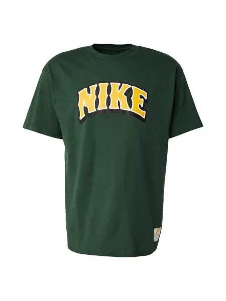 Nike Sportswear Tricou BBALL DUNK galben / verde închis / negru alb