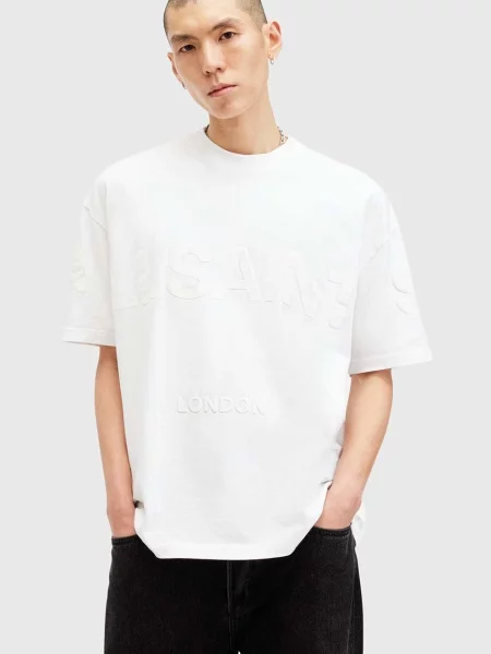 AllSaints tricou din BIGGY cu imprimeu alb