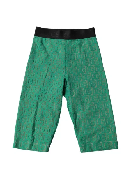 Pantaloni scurți Dolce & Gabbana din dantelă verde