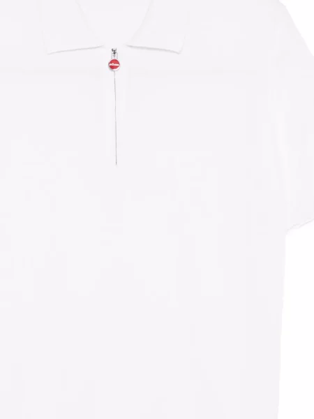 Tricou polo Kiton alb