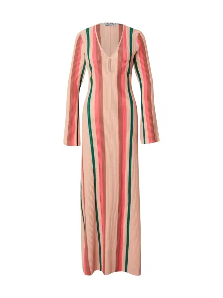 Essentiel Antwerp Rochie tricotat Hiscape / roz / roz / roz pal verde