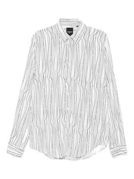 Риза Patrizia Pepe с принт бяло