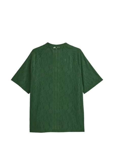 Fotbal tricou polo Adidas cu imagine din jacard negru