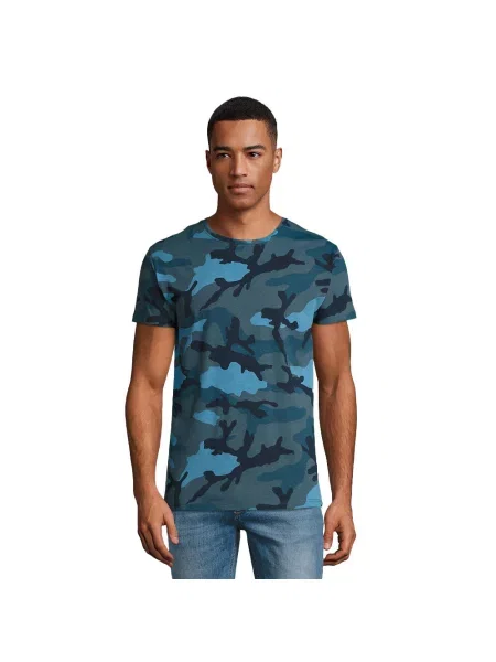 Koszulka Camo niebieska