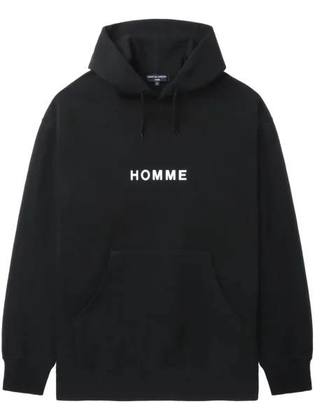 Hanorac cu glugă Comme Des Garçons Homme cu imagine negru