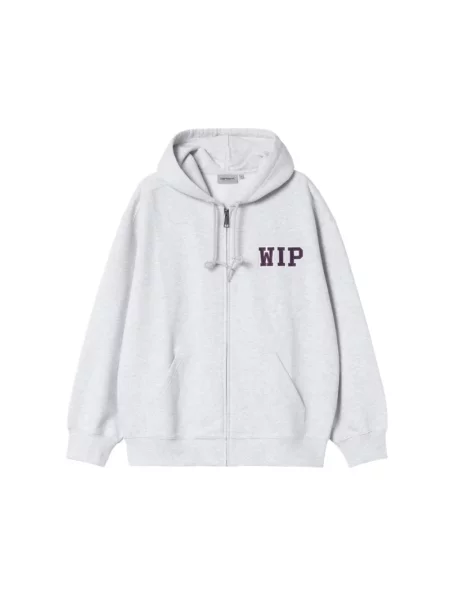 Bluza z kapturem Carhartt Wip z kapturem szara