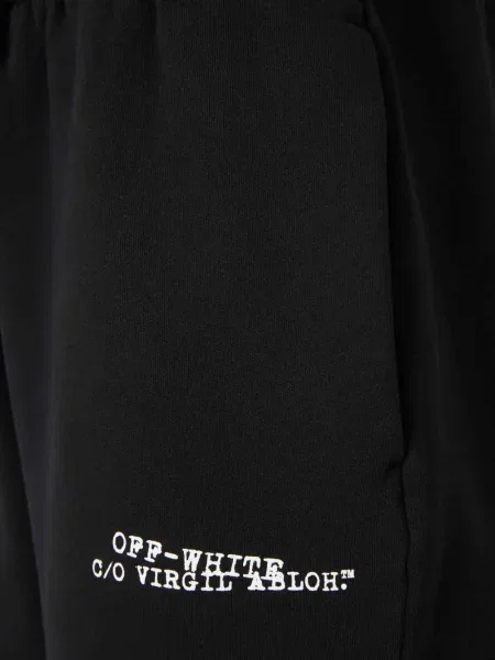 Raštuotos raišteliu šortai Off-white balta