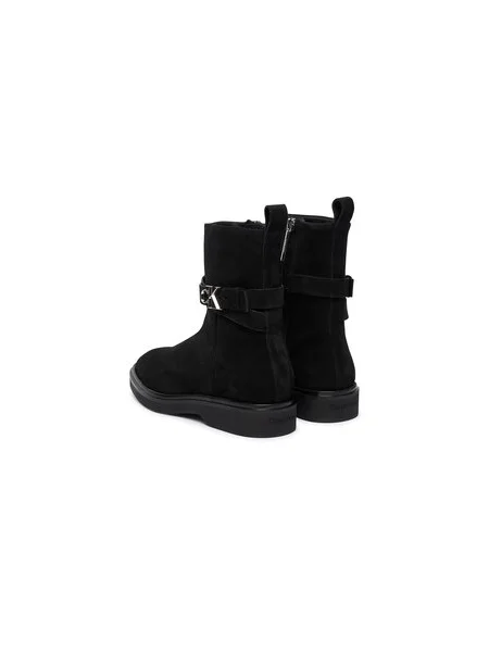 Členková obuv Calvin Klein Ankle Boot W/ Metal Logo Sue čierna