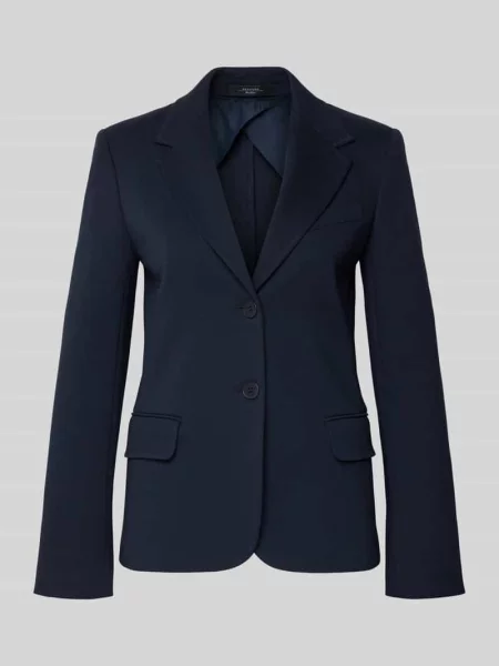 Żakiet o kroju regular fit z mieszanki bawełny model ‘GINNASTA’ Weekend Max Mara niebieska