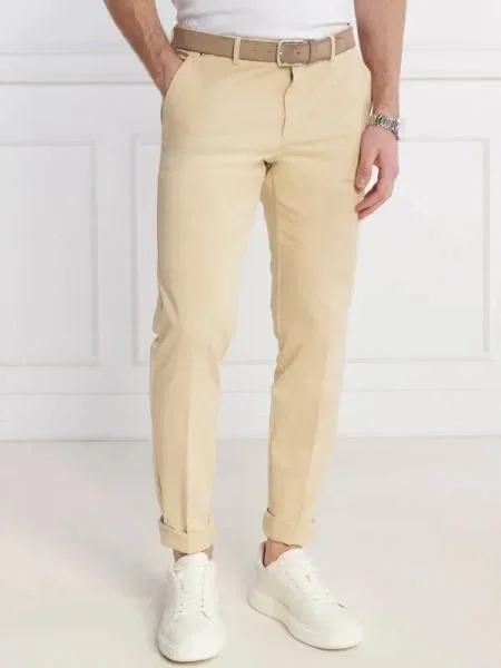 BOSS BLACK Pantaloni chino | stretch negru