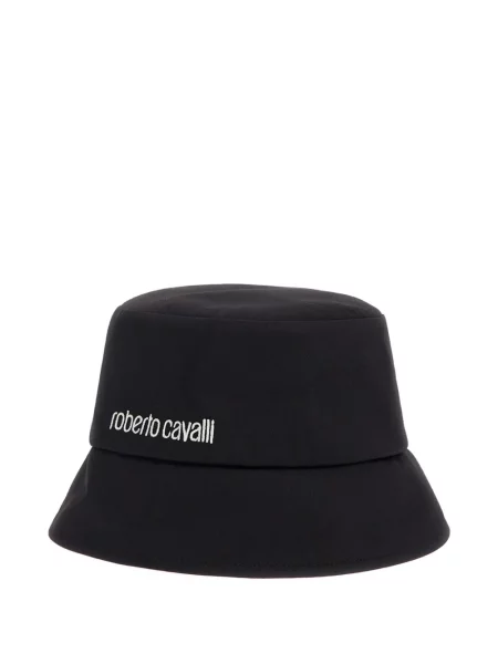 Pălărie Roberto Cavalli cu broderie negru