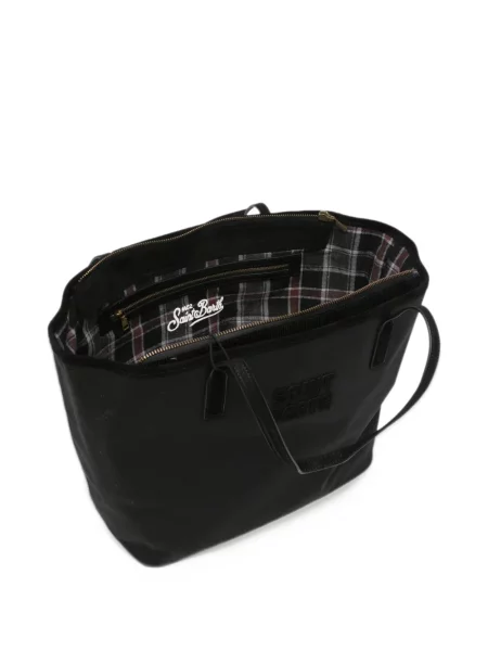 Geantă shopper Mc2 Saint Barth cu autograf negru