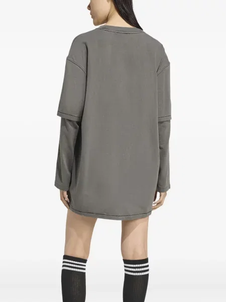 Aksamitne sneakersy Adidas Samba szare