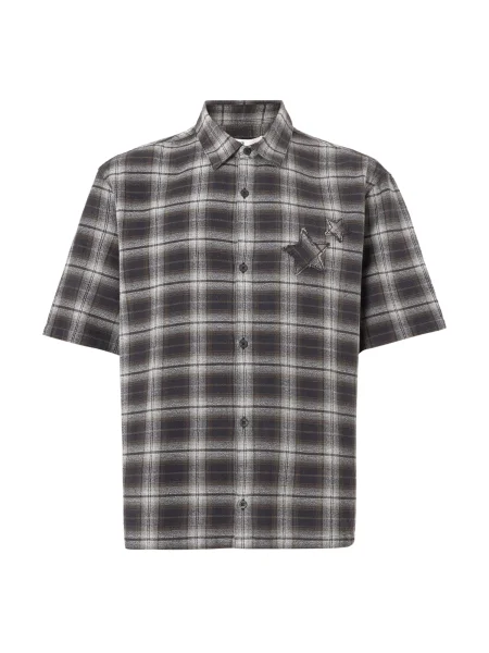 HOLLISTER Cămașă maro / negru alb