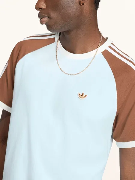 Adidas Originals Tričko Cali tmavě modrá / hnědá bílá