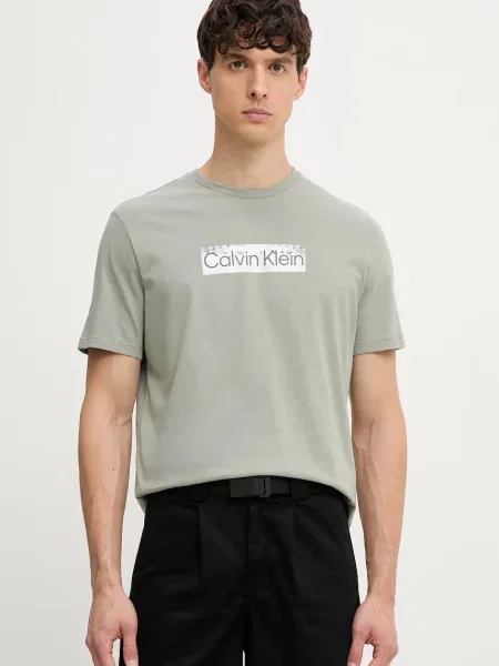 Calvin Klein T-shirt zielona